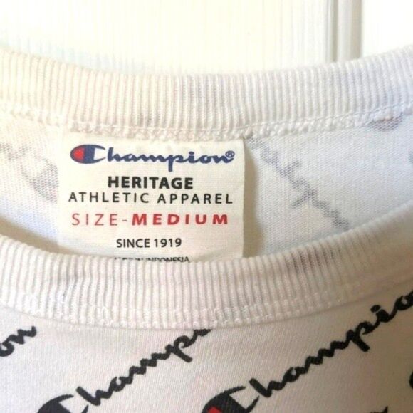 5/$55 Champion men's Medium logo tee t-shirt - Picture 3 of 4